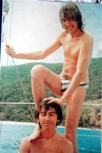 9. George Harrison and Eric Idle