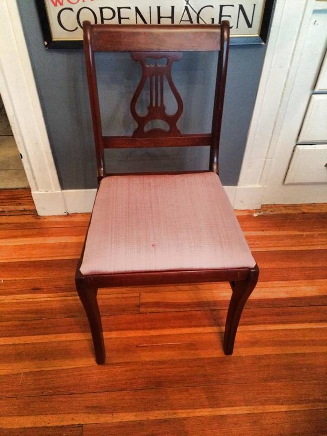 Normally, you wouldn't look twice at a chair like this. If you saw it at the thrift store, you'd probably pass right by it. But, one couple gave it a second chance at life.