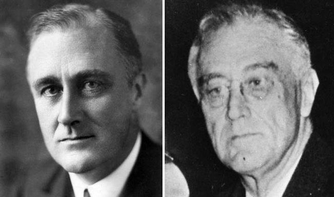 6.) Franklin D. Roosevelt: 1933 and 1945.