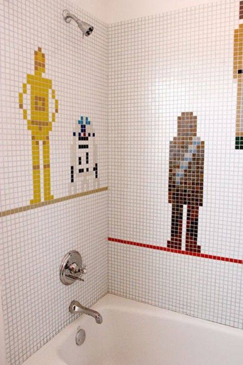 Star Wars Shower Tile