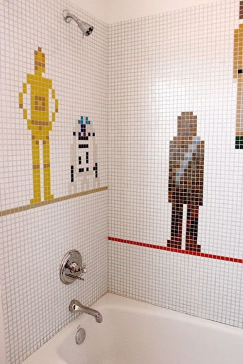 7.) Star Wars Shower Tile