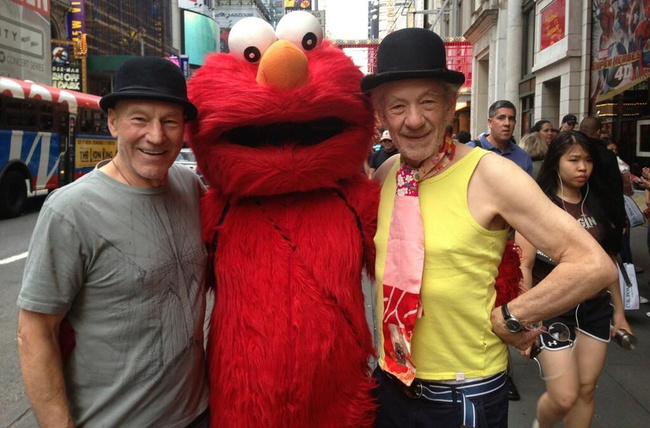 8. Sir Patrick Stewart and Sir Ian McKellan