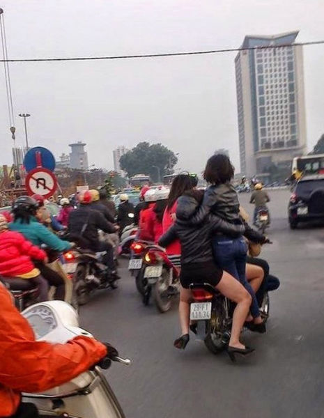 "Ha ha, we totally have the party bike."