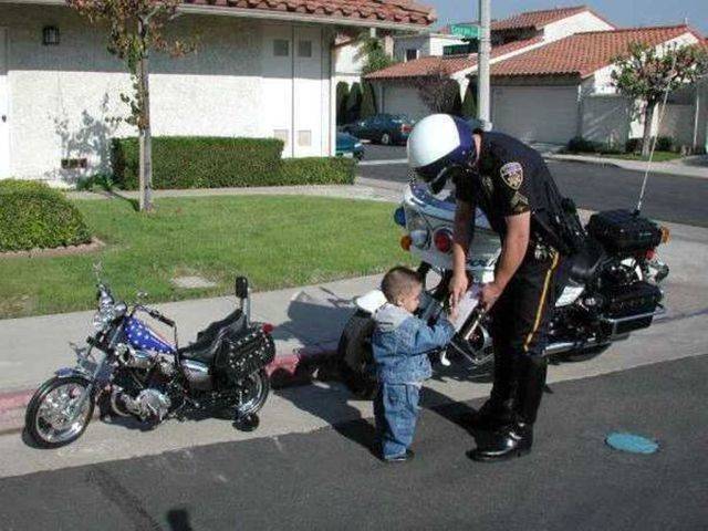 You have to teach them to obey the law early.