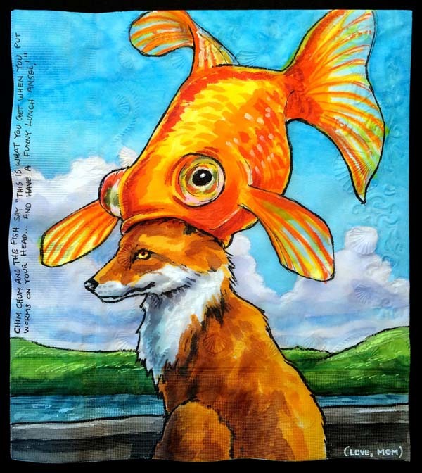 "Fox With A Fish"