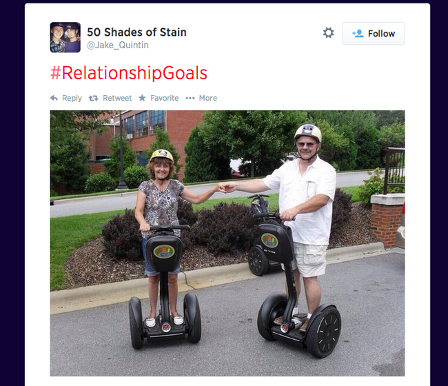 7.) True love means being brave enough to ride a Segway in public with each other.