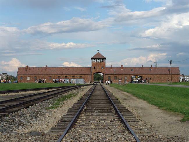 Auschwitz concentration camp where over 1 million people were killed.