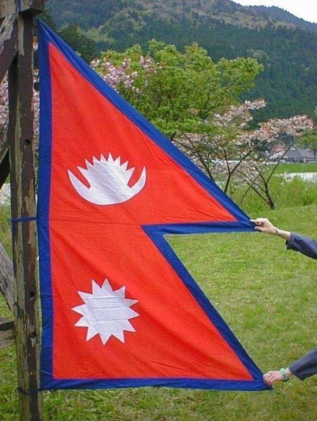 The only country in the world whose flag isn’t a square or a rectangle belongs to Nepal.