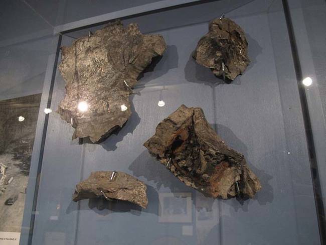 You can still see some pieces of the original bomb dropped on Mars Bluff at a local museum.