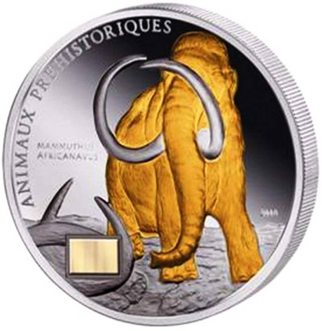 Ivory Coast - A Coin With Real Mammoth.