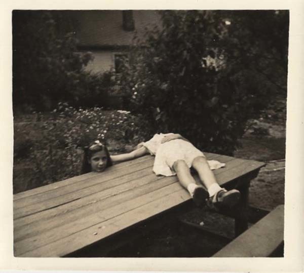 8.) Two girls take a "horseman" picture together (1920).