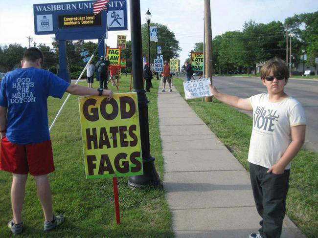 2.) 9-year-old Josef Miles points out the error in Westboro Baptist Church's logic.