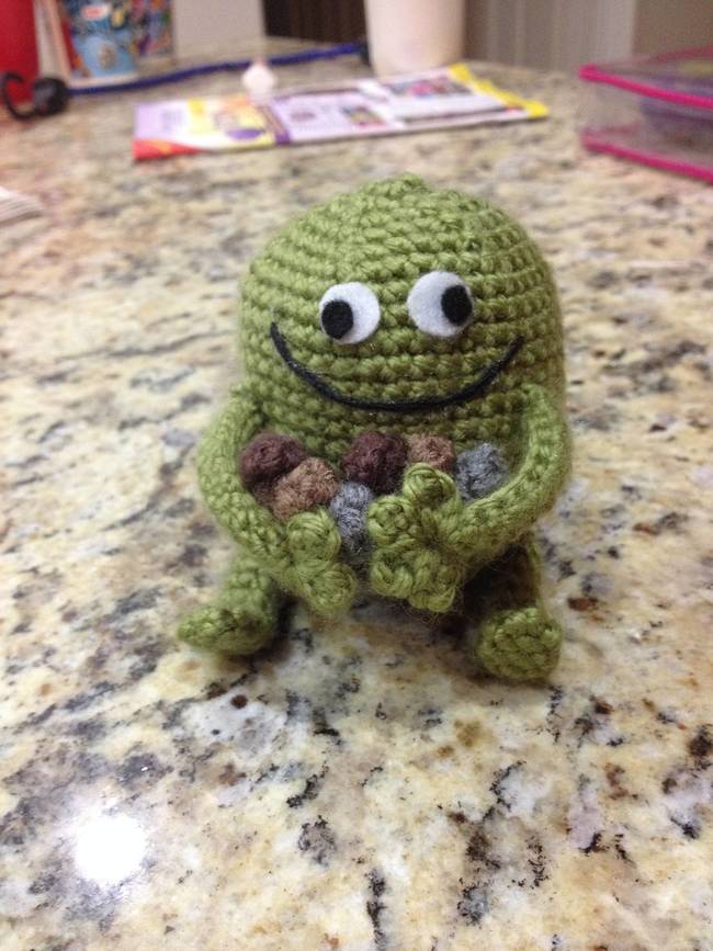 The gallbladder monster,  making a patient laugh over and over again.