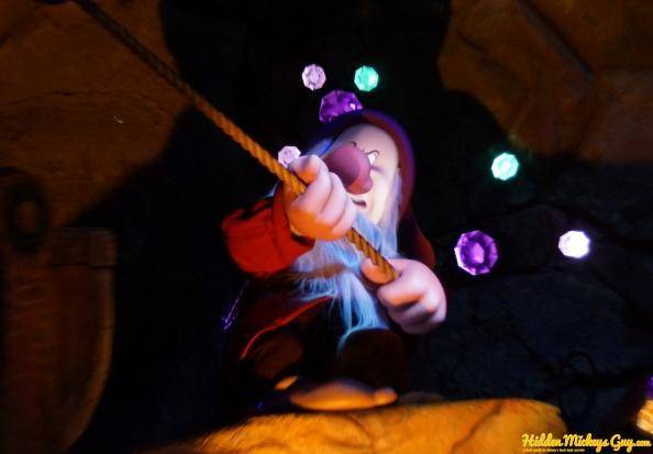 19.) Seven Dwarfs Mine Train - Grumpy's Gems Hidden Mickey