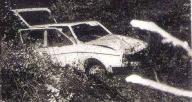 Around 3am that night, his body was found in his Volkswagen, which was in a ditch just off the Autobahn. He was completely naked. Stranger still, the autopsy revealed he had been injured before the crash, and had been run over by another car in a different spot. His body must have been planted there. So many questions remain unanswered, not the least one being what does "YOGUTZE" mean?