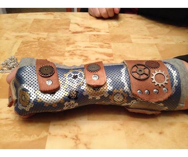 A few accessories make his cast into a steampunk costume piece.