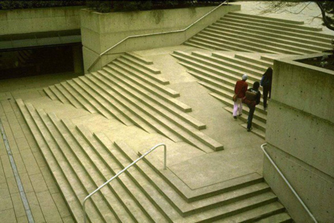 1.) This wheelchair accessible set of stairs.