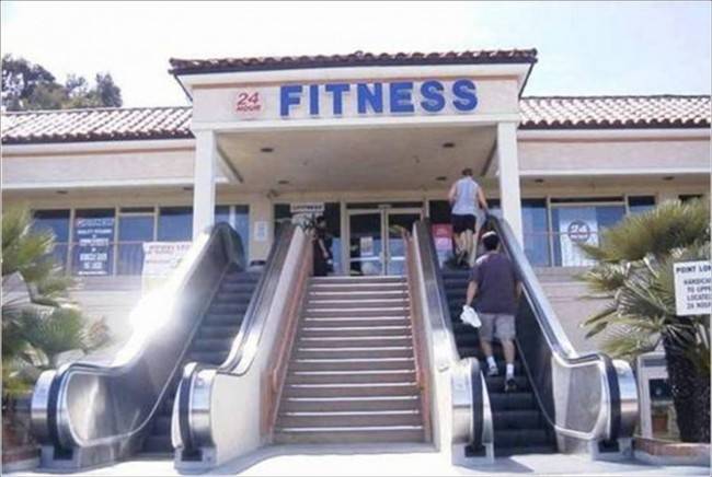 7.) This gym likes to send a mixed message.