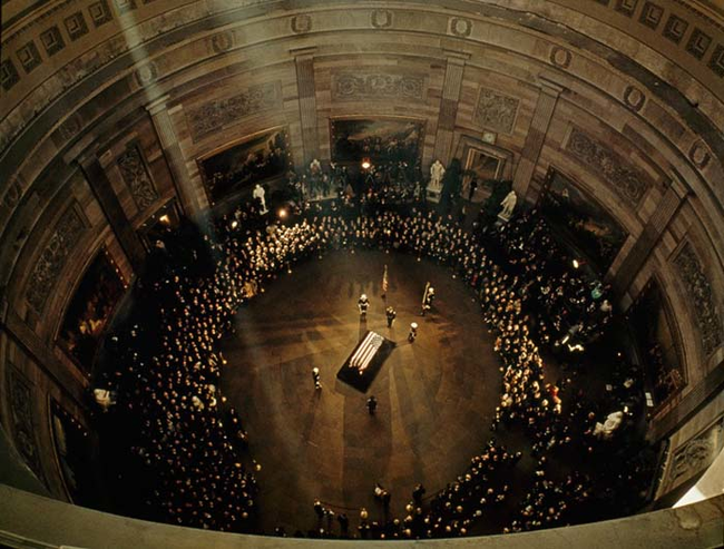 23.) 1963 - JFK’s funeral in the Capitol Building.