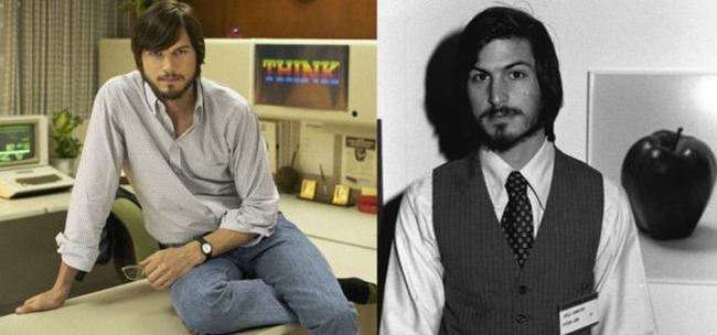 34.) Ashton Kutcher as Steve Jobs in <em>Jobs</em>