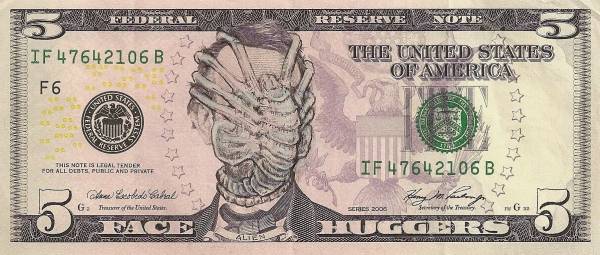 13.) Face Hugger from the movie Alien.