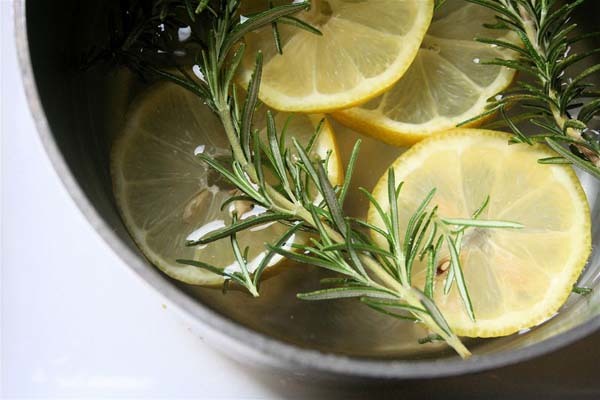 1.) Lemon-Rosemary Simmer Pot