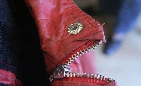 11. This jacket zipper looks like a piranha.