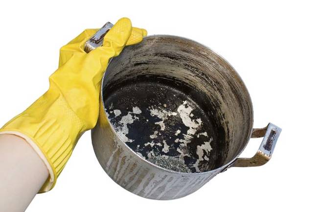 Use coffee grounds to scour pots and pans.