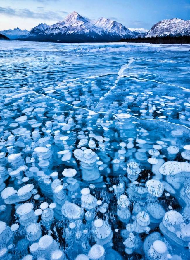 9.) Abraham Lake, Alberta, Canada