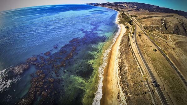 20.) The Goleta Coastline (California).