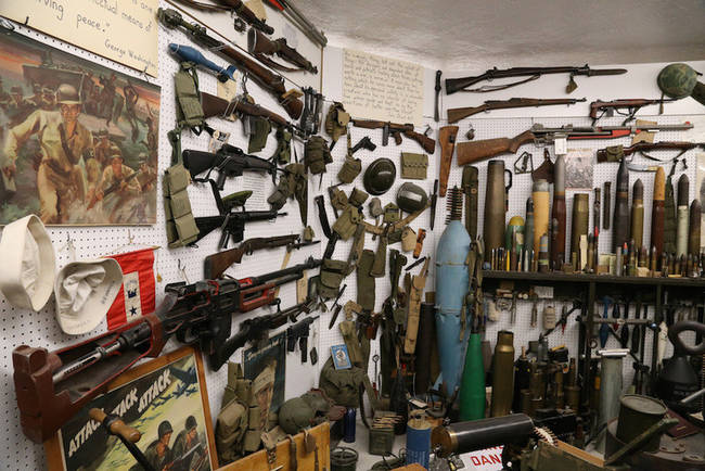 Military memorabilia is a common collector's item, and the museum does not disappoint.