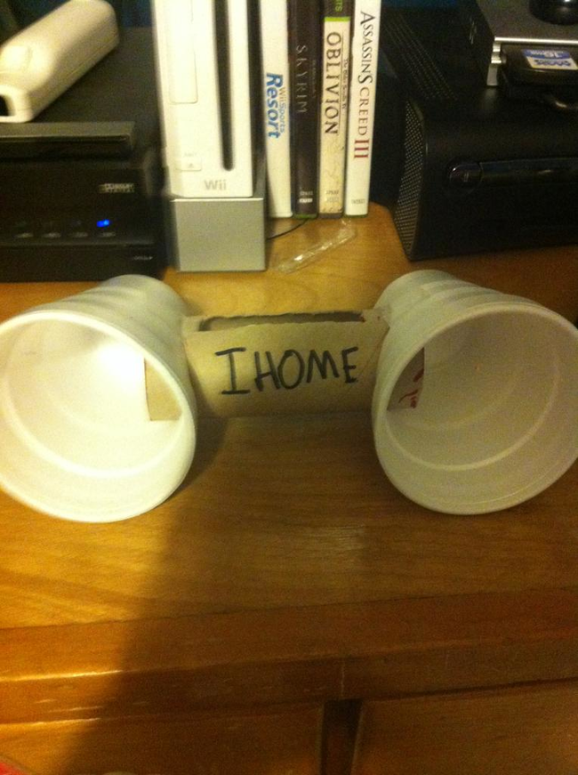 8.) While you're at it, don't waste money on a fancy iHome.