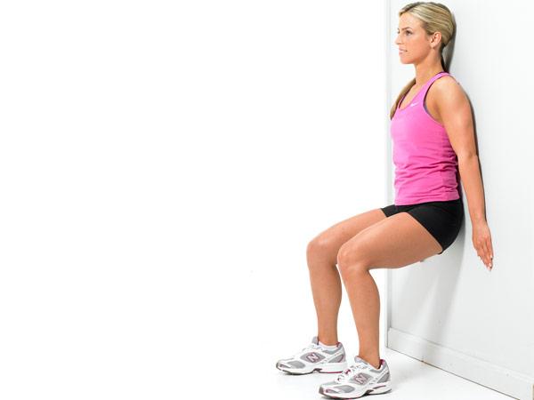 14.) Wall Sits - Legs and Glutes