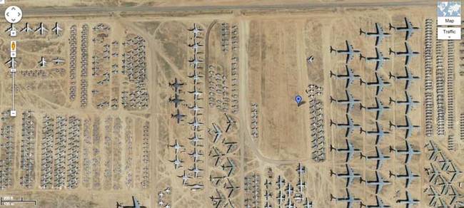 Airplane graveyard.