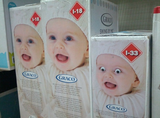 Possessed babies need stuff too.