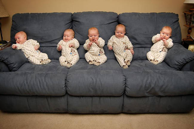 7.) Chances of a multiple birth increase with tall or overweight mothers.