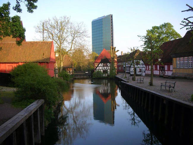 Small homes in Aarhus, Denmark.