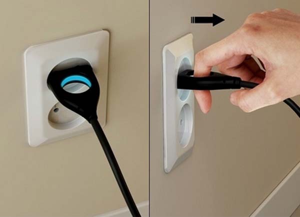 15.) Removing these plugs with a helpful hook is easy and won't damage your outlets.