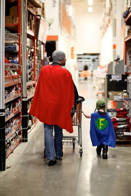 13.) Heroes at the store.