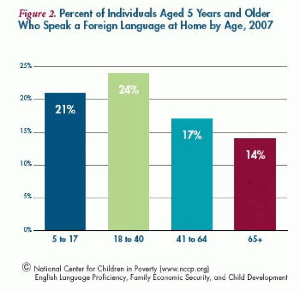 80 percent of Americans speak only English at home.