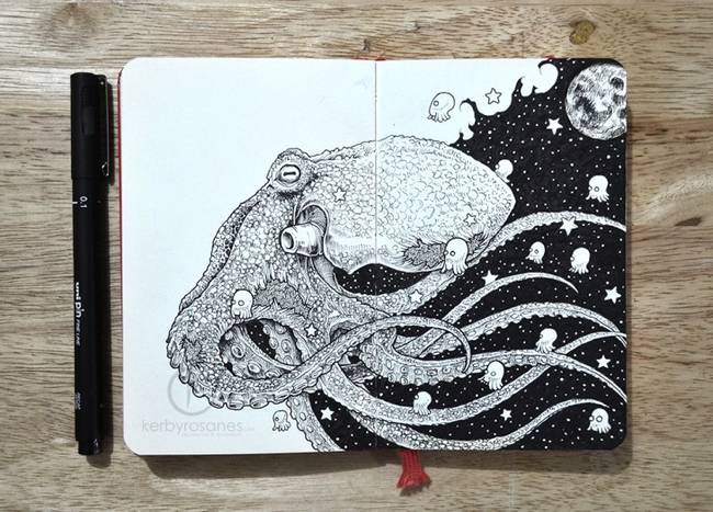 I never thought I'd see an octopus depicted so beautifully.