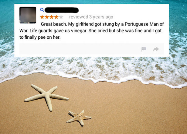 A sad review of a vacation destination.