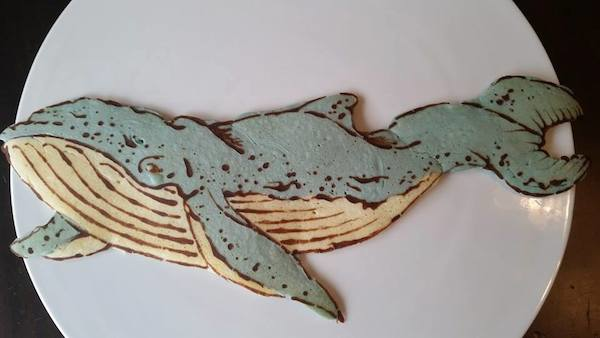 13.) Whale, whale, whale... it's a whale pancake!