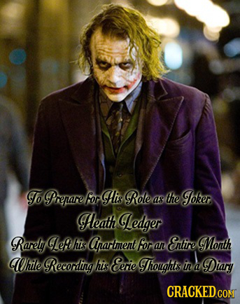 11.) Heath Ledger, The Dark Knight