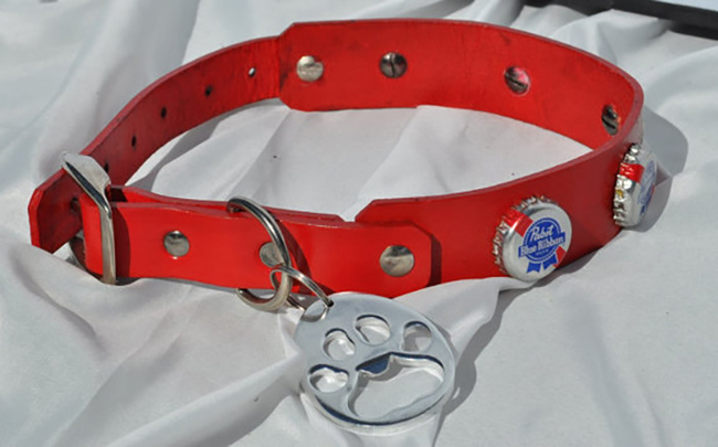 12.) Turn your pup into a party animal by attaching a bottle opener to their leash.