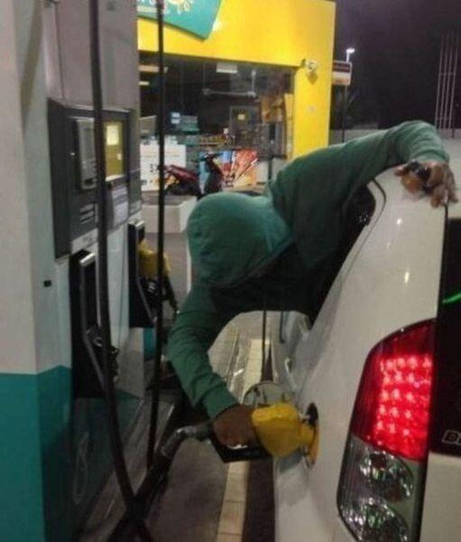 21. It's unsafe to open your car door while pumping gas, right?