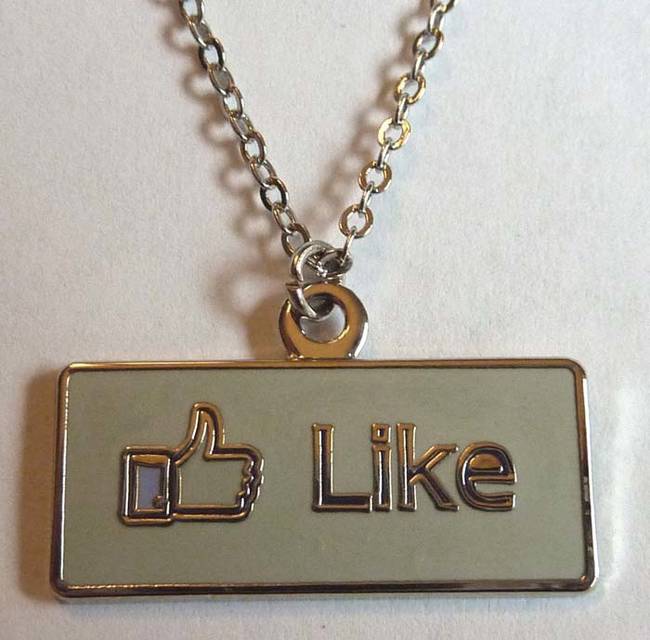 Facebook "Like" Necklace, $9.99