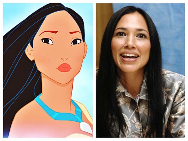 5.) Pocahontas was based on Irene Bedard (who was also her voice in the film).