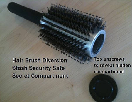 Hair Brush Stash Safe