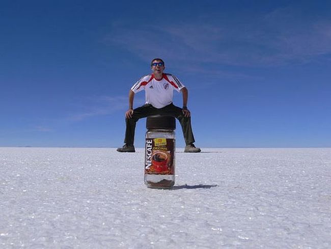 4.) Looks comfortable. - Salar de Uyuni, Bolivia